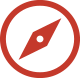red compass logo